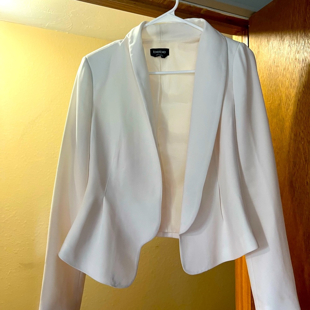 Bebe White Blazer